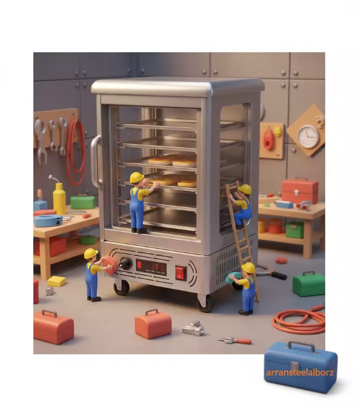 گرمکن غذا نوبل ۳۰ نفره گازی ترموستات دار