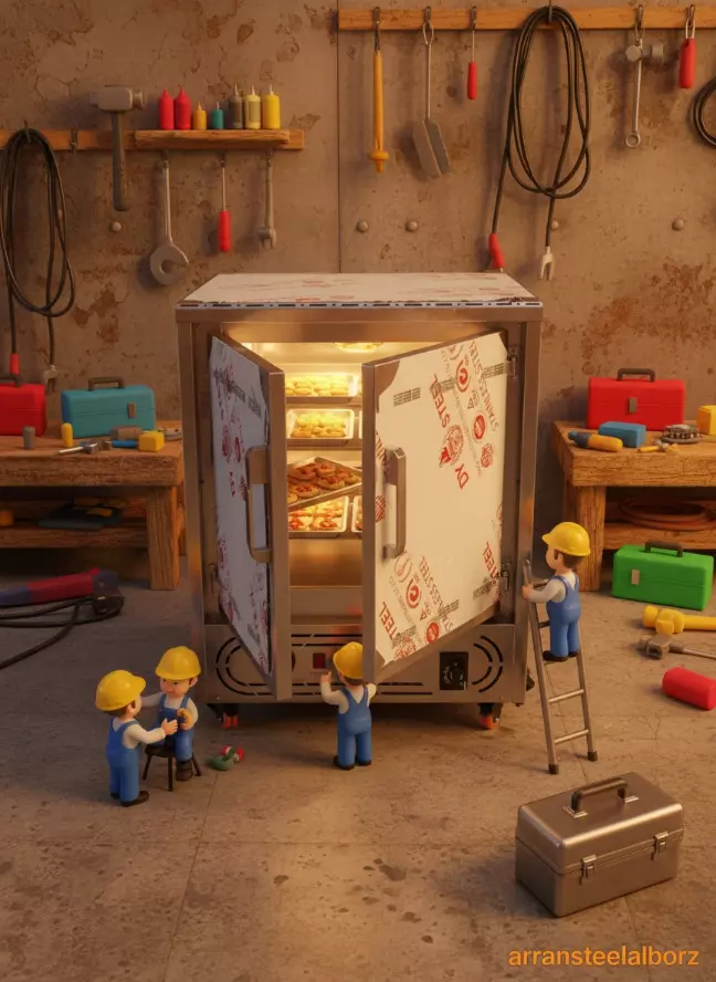 گرمکن غذا نوبل ۲۰ نفره گازی ترموستات دار