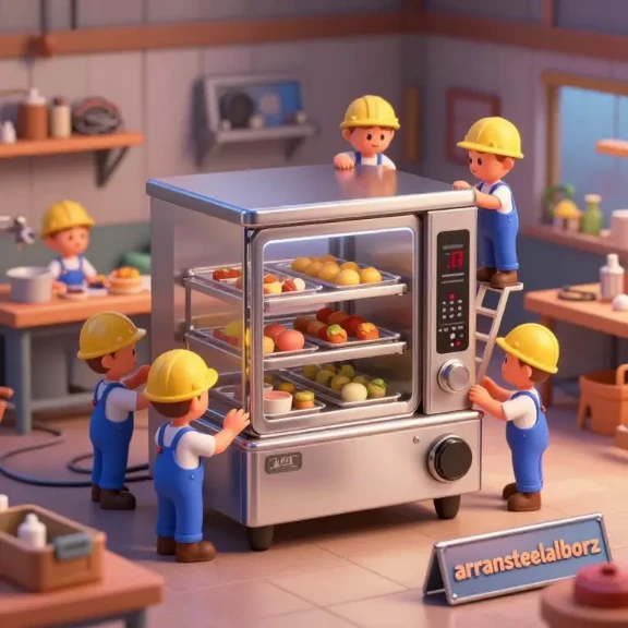 گرمکن غذا گازی نوبل آران استیل البرز