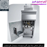 سرخکن صنعتی مبله نوبل گازی ترموستات دیجیتال طرح لوتوس
