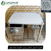 کابینت استیل صنعتی زمینی کشودار مارک نوبل