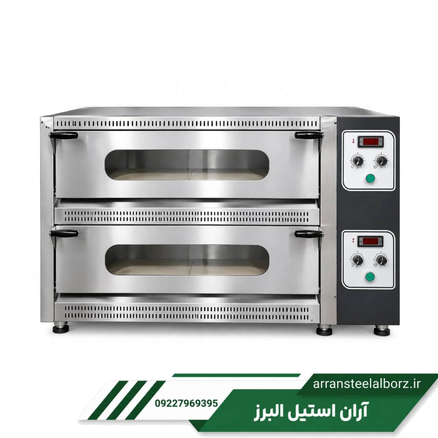خرید فر پیتزا صندوقی دو طبقه اتومات کف سنگ نوبل (طرح GGF)