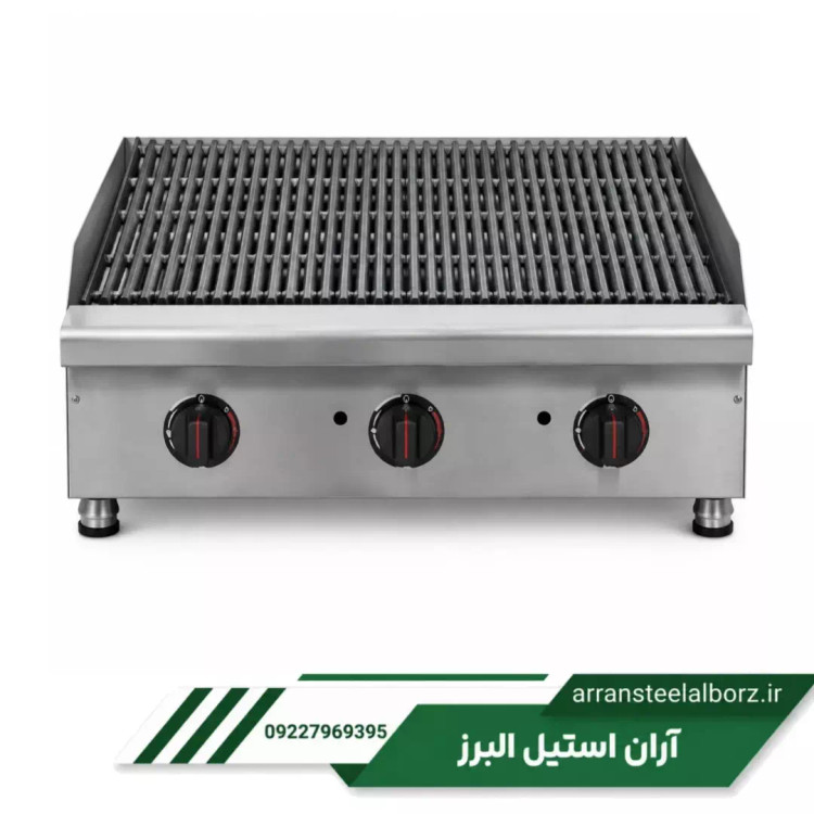 دستگاه گریل شیاردار گازی رومیزی 60
